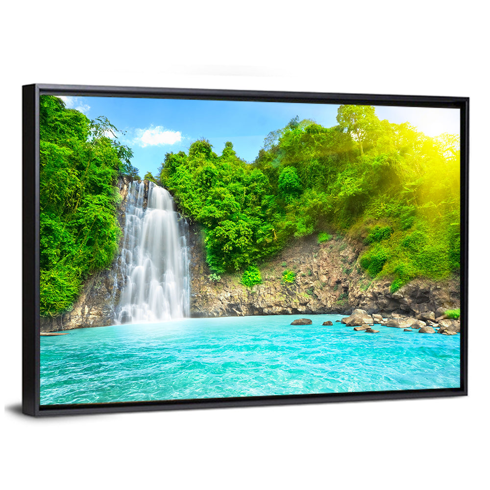 Dambri Waterfall Turquoise Pool Wall Art
