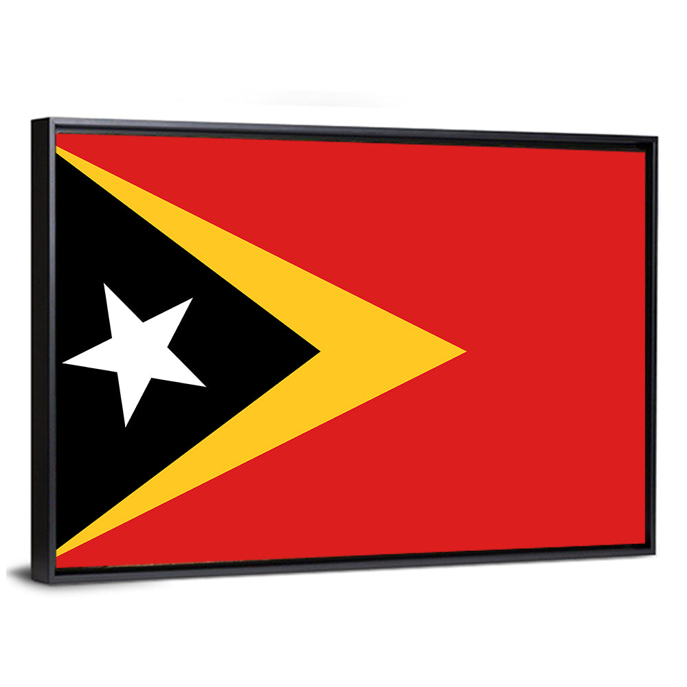 Timor-leste National Flag Wall Art