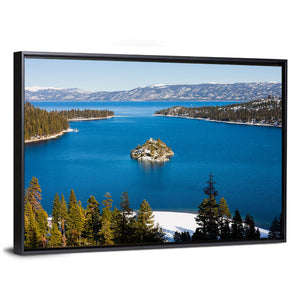 Emerald Bay In Winter Wall Art