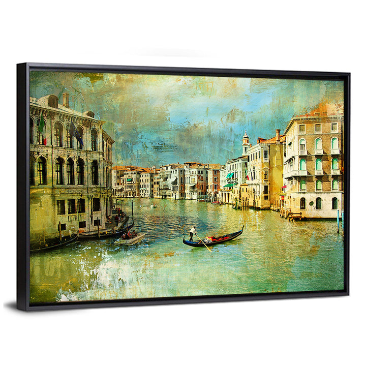 Venice Gondola on the Grand Canal Wall Art
