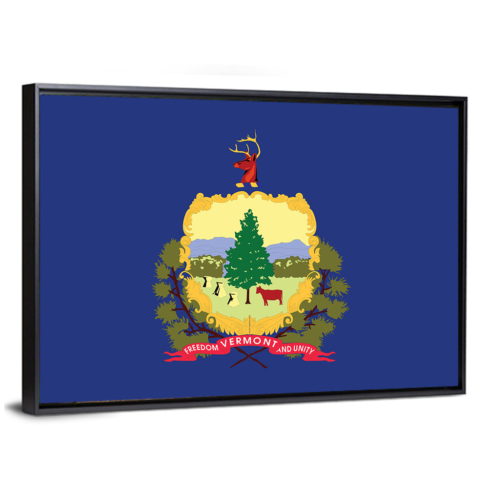Vermont State Flag Wall Art