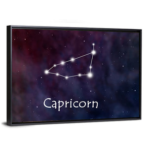 Capricorn Horoscope Constellation Wall Art