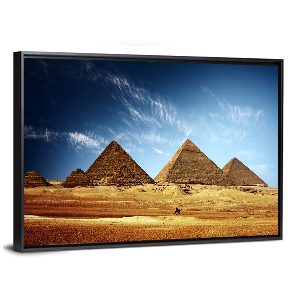 Giza Pyramids Valley View Wall Art