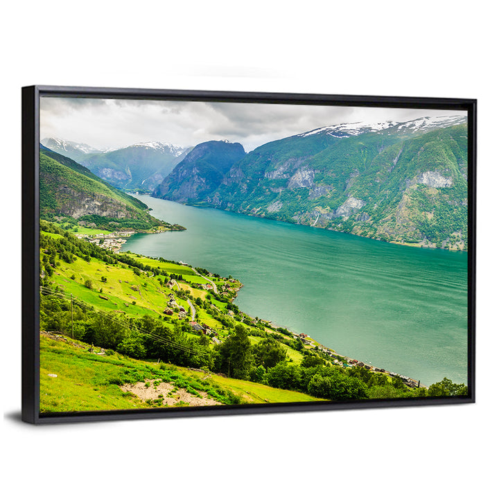 Aurlandsfjord Valley Panorama Wall Art