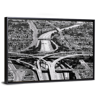 Highway Crossing At Los Angeles Airport Wall Art