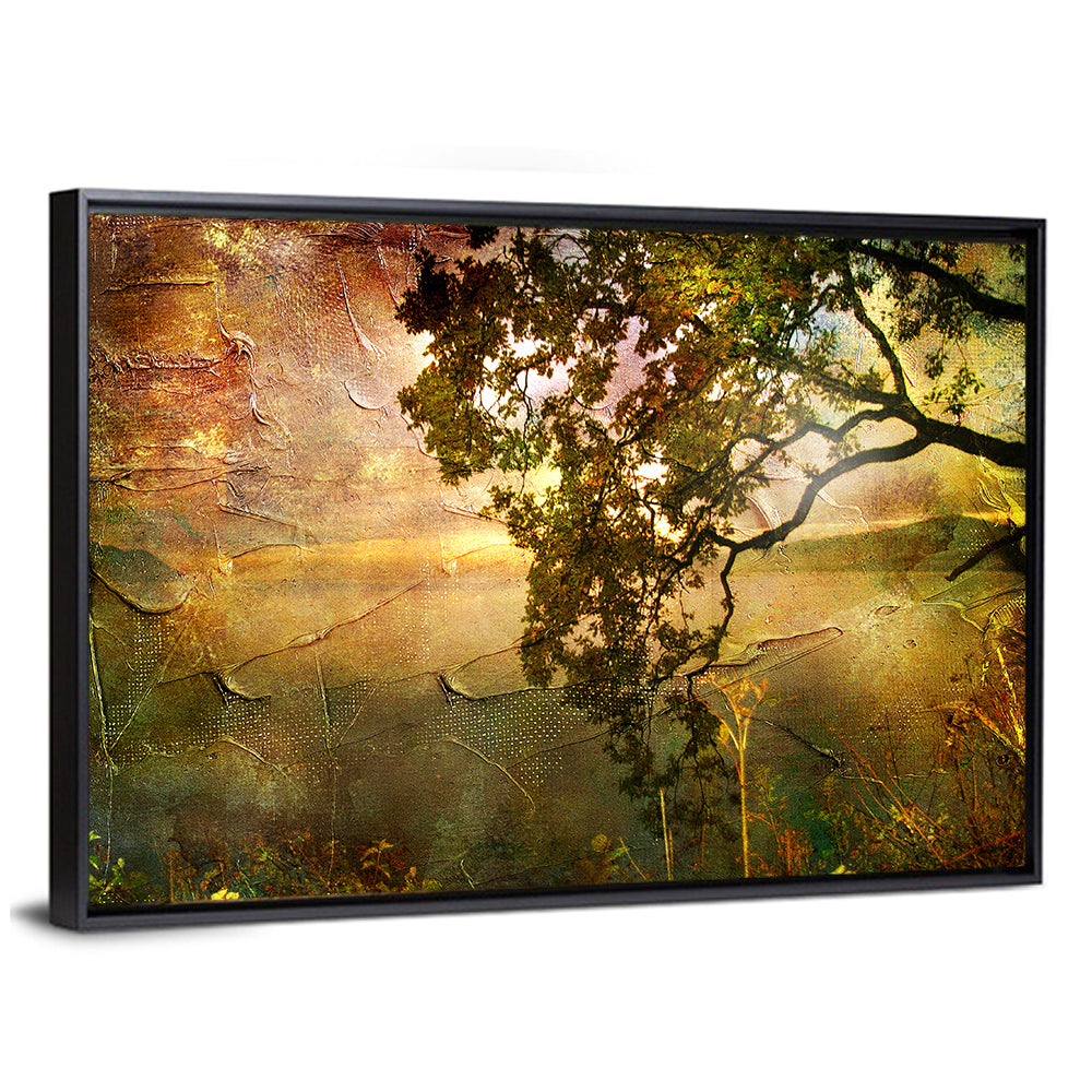 Autumn Golden Hour Landscape Wall Art