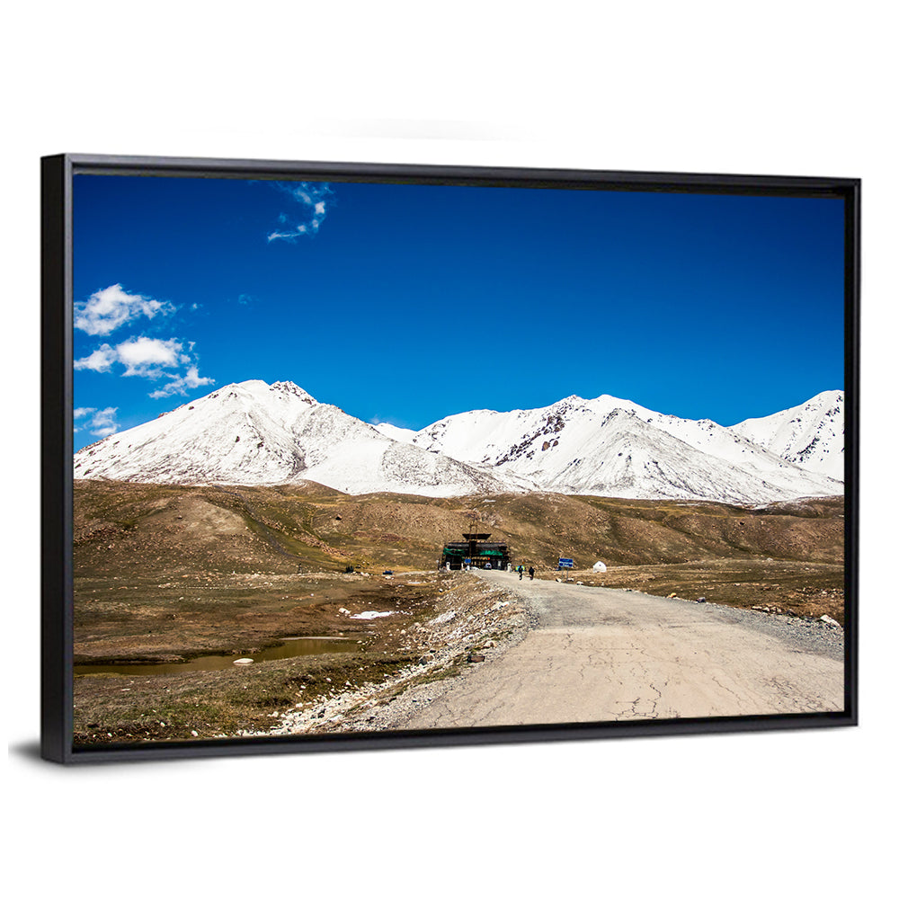 Karakoram Snow Peaks with Road Wall Art