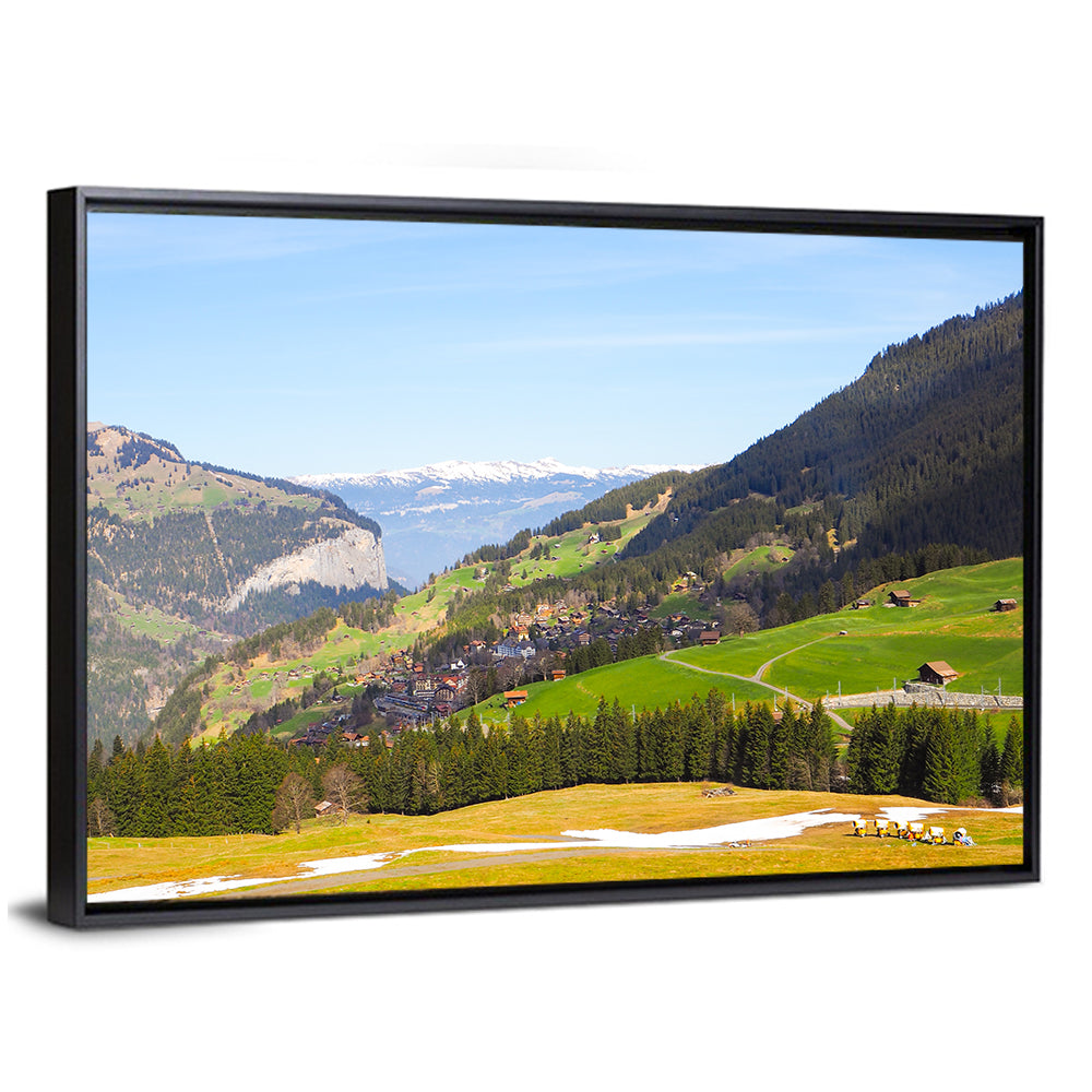 Jungfrau Snow-capped Mountain Landscape Wall Art