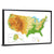 USA Physical Map Wall Art