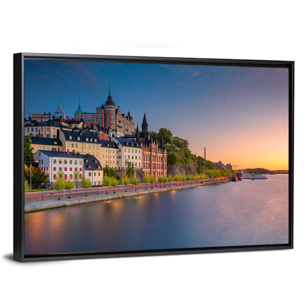 Stockholm Sunset Over Mariaberget Wall Art