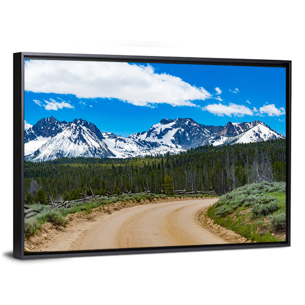 Sawtooth Byway Dirt Road, Idaho Wall Art