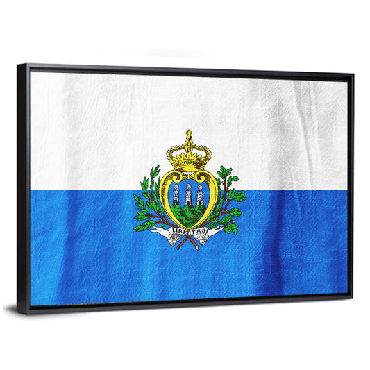 San Marino National Flag Wall Art