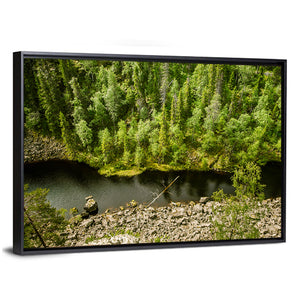 Scenic Forest Lake Finland Wall Art