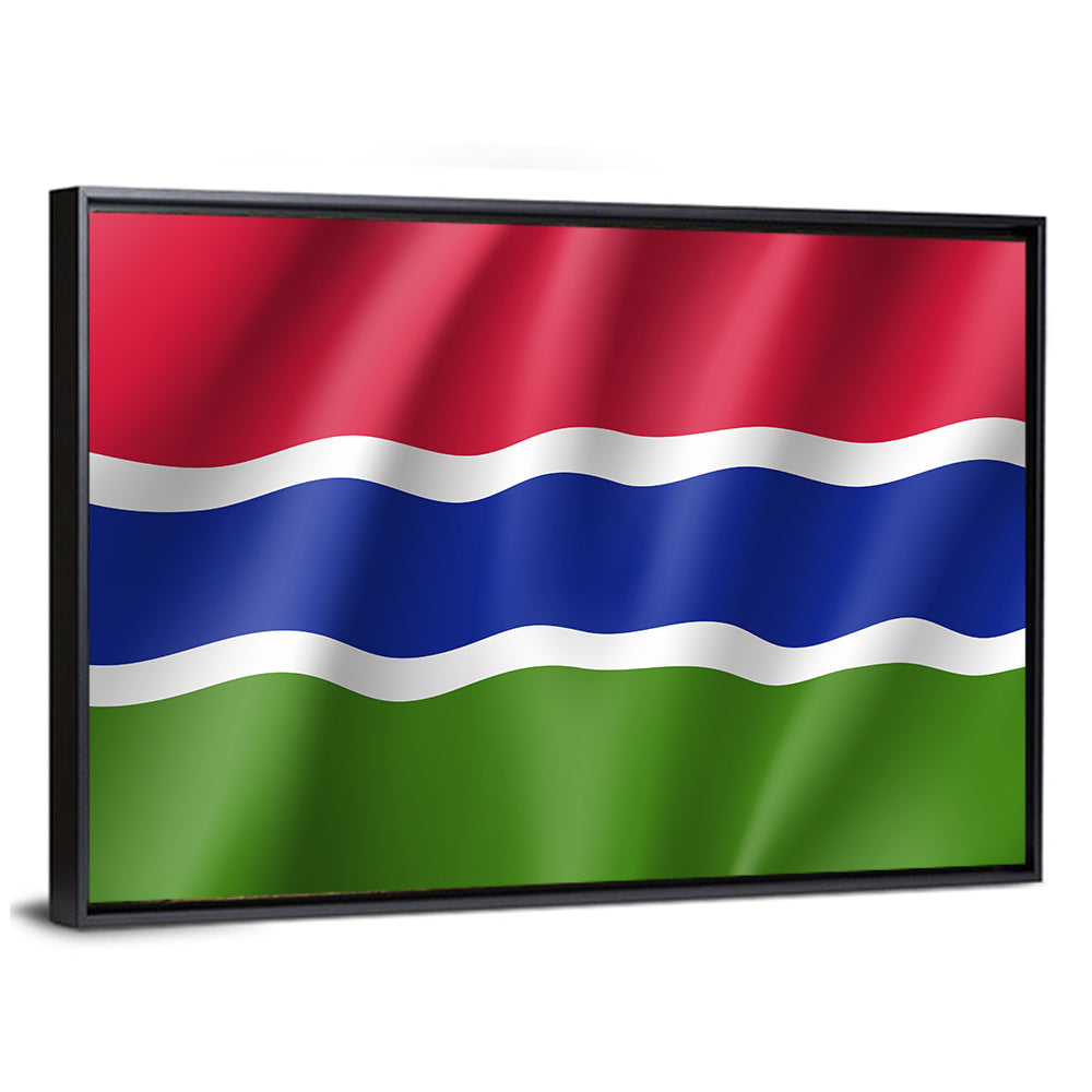 Gambia National Flag Wall Art