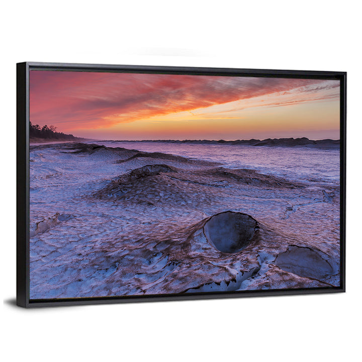 Lake Huron Twilight Shoreline Wall Art