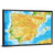 Spain Physical Map Wall Art