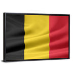 Waving Belgian Flag Wall Art
