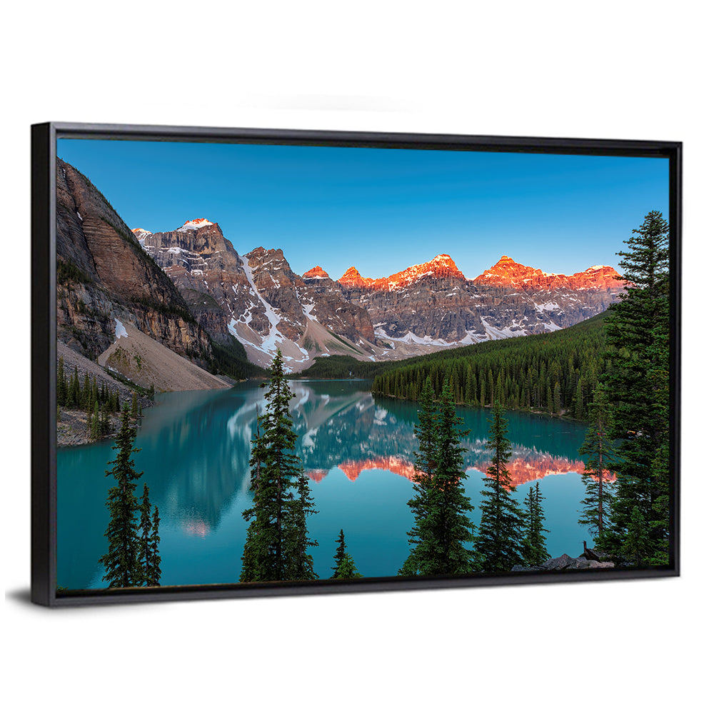 Sunrise at Moraine Lake Wall Art