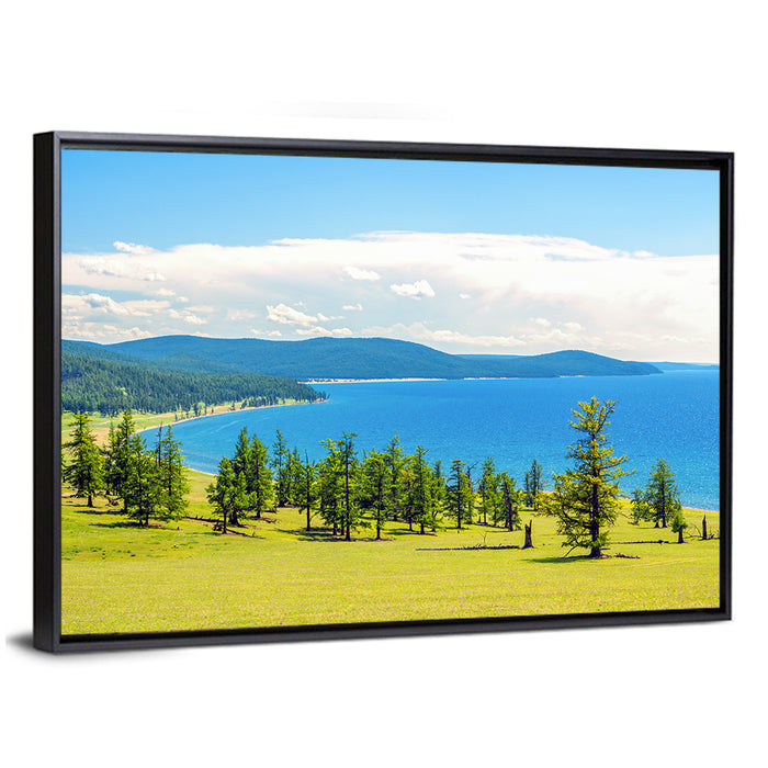 Lake Hovsgol, Mongolia Wall Art as a framed canvas