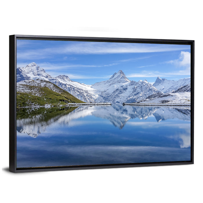 Bachalpsee Reflection, Grindelwald Switzerland Wall Art as a framed canvas