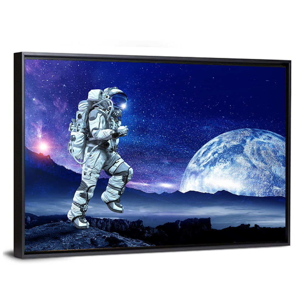 Running Astronaut Wall Art
