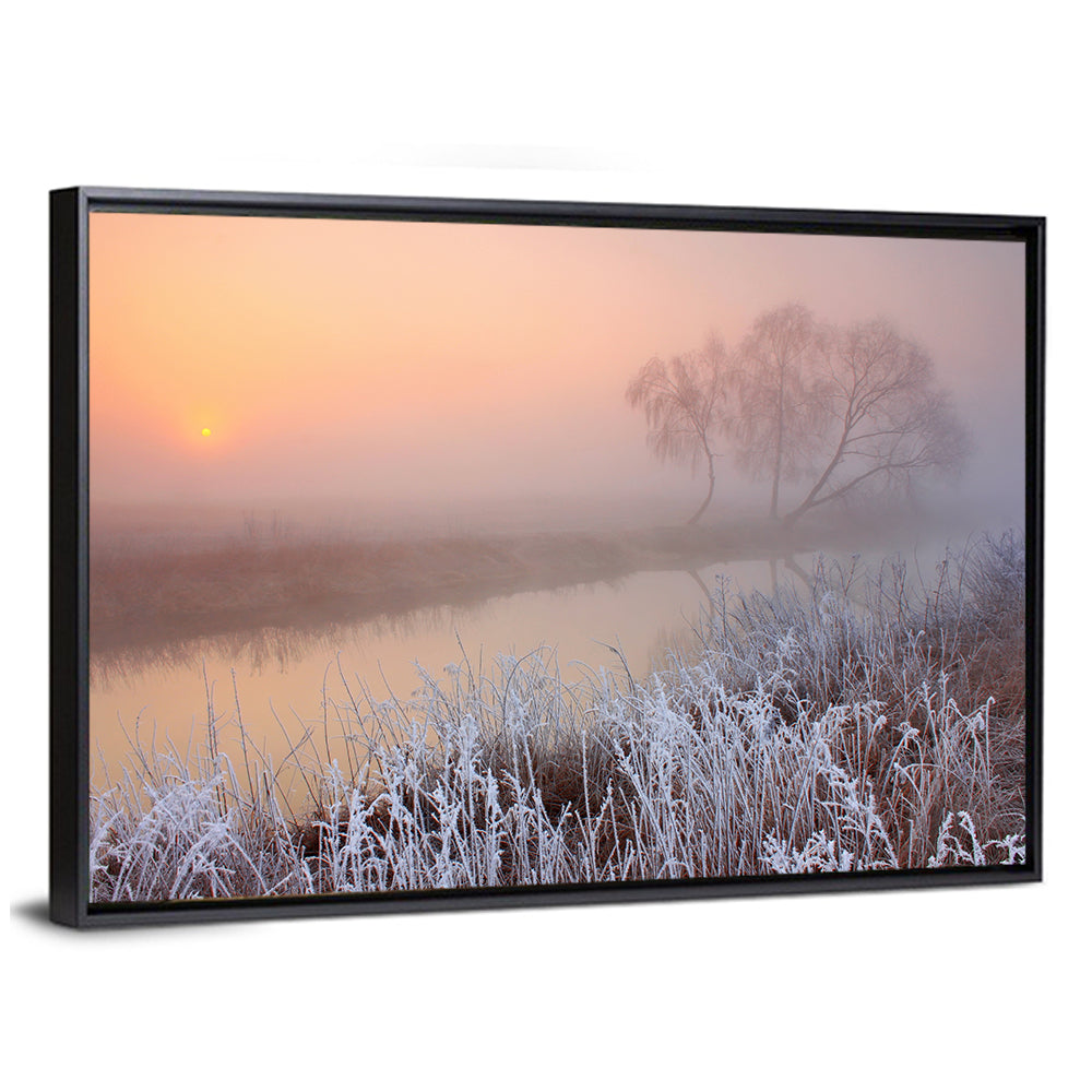 Misty Morning on the River Wall Art