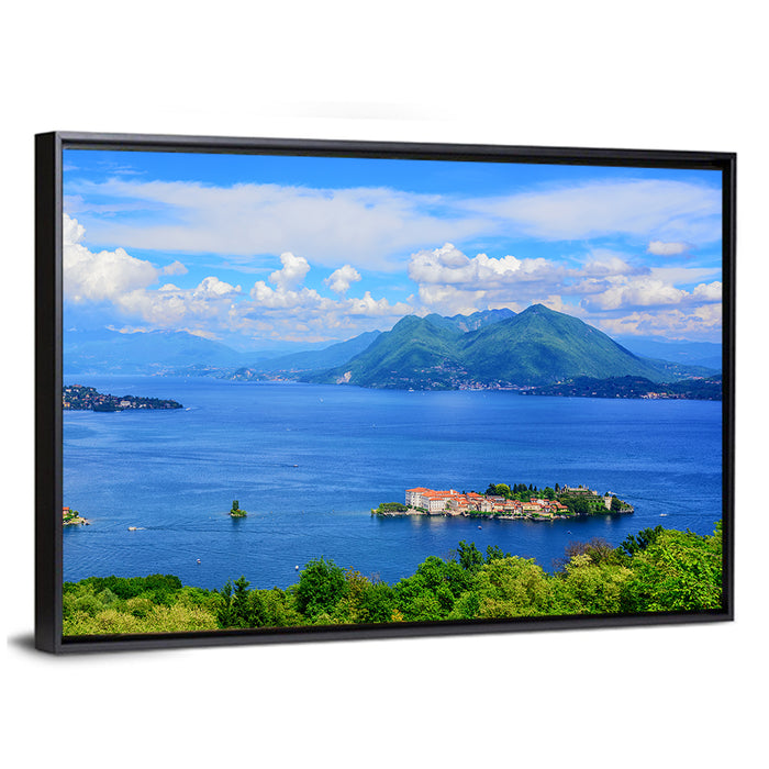Isola Bella on Lago Maggiore Wall Art as a framed canvas