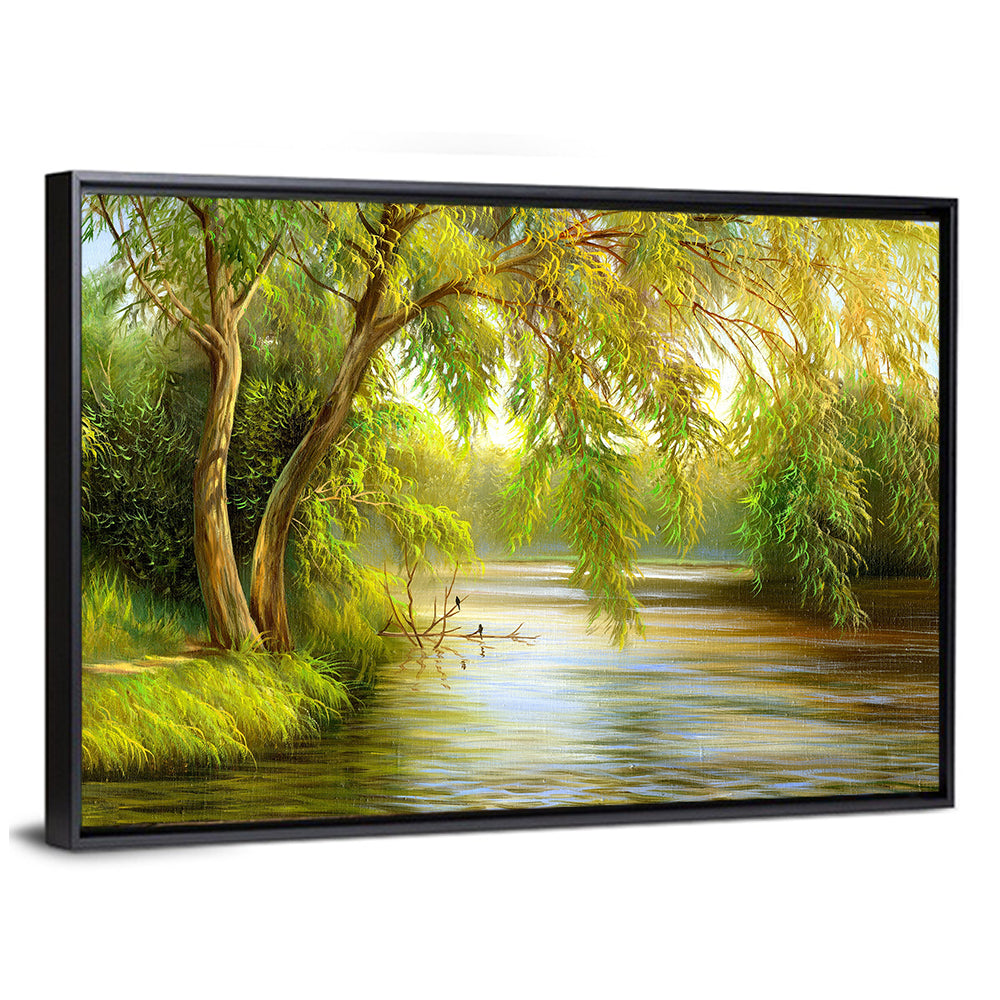Summer Willow Lake Wall Art