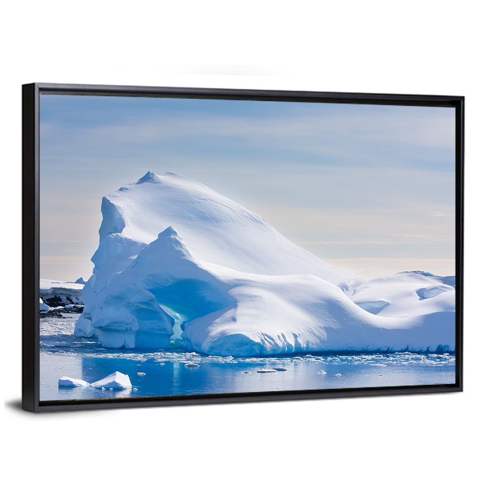 Antarctic Iceberg in Snow Wall Art