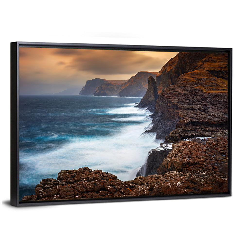 Vagar Island Coastline, Faroe Islands Wall Art