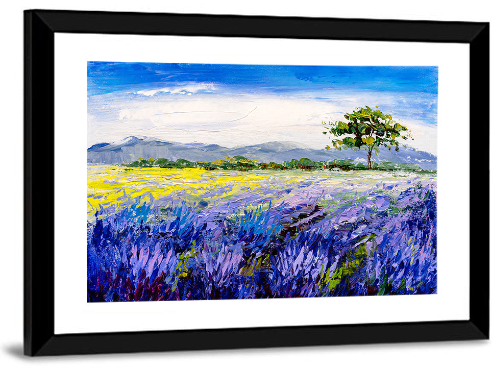 Lavender Field in Provence Wall Art