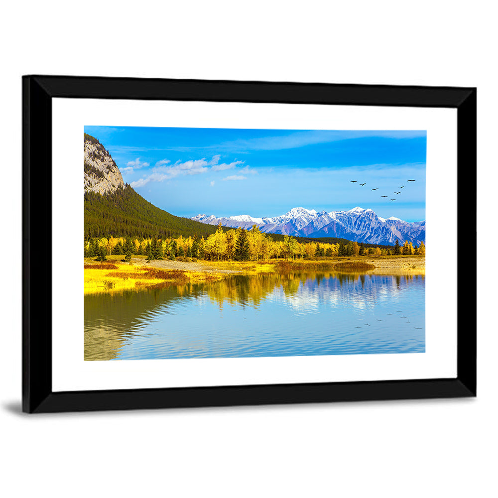 Abraham Lake Reflections Wall Art