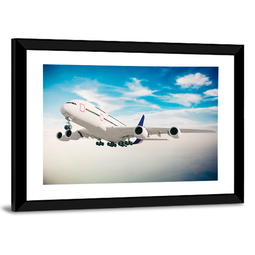Four-engine Airliner in Flight Wall Art