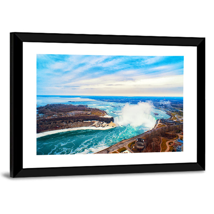 Niagara Falls Aerial View Wall Art as a framed print