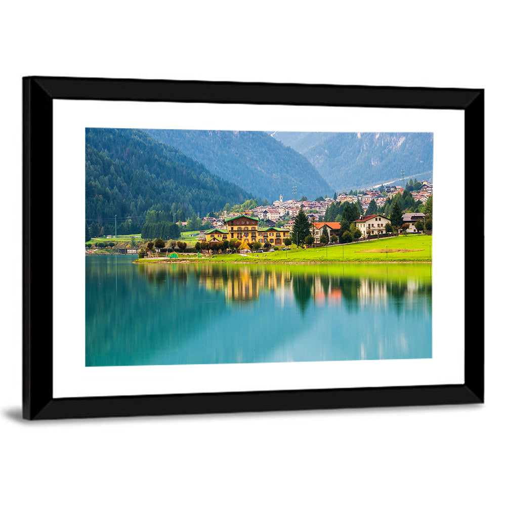Lake Auronzo Reflection Wall Art