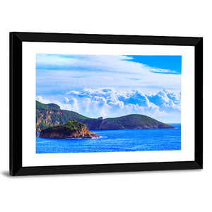 Paleokastrica Coastline In Corfu Wall Art