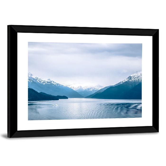 Tracy Arm Fjord Alaska Wall Art as a framed print