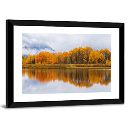 Grand Teton In Autumn Wall Art