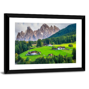 Mountain Village In Villnoss Wall Art