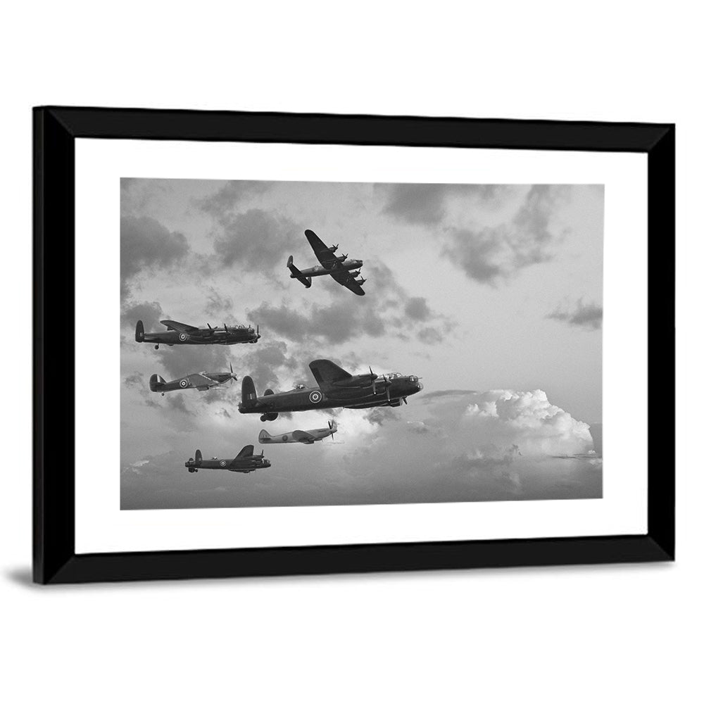 Lancaster Bombers in Formation Wall Art