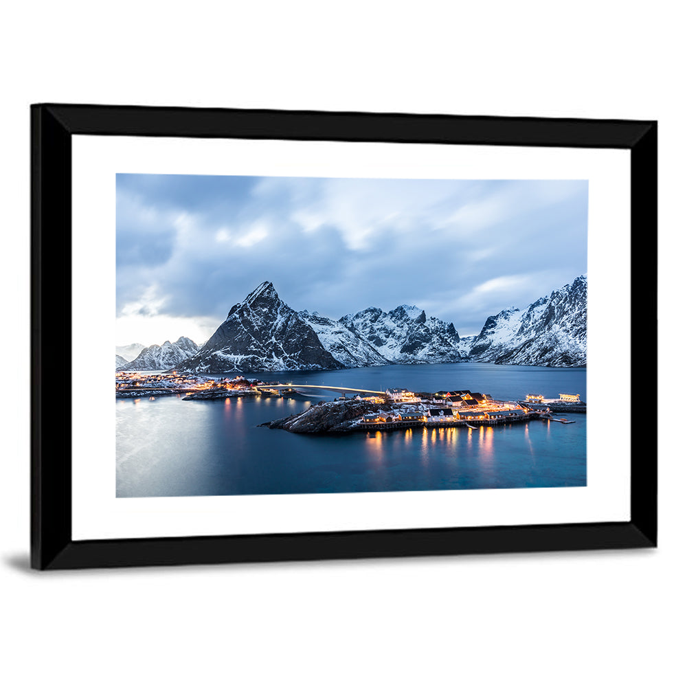 Blue Hour Over Reine, Lofoten Wall Art