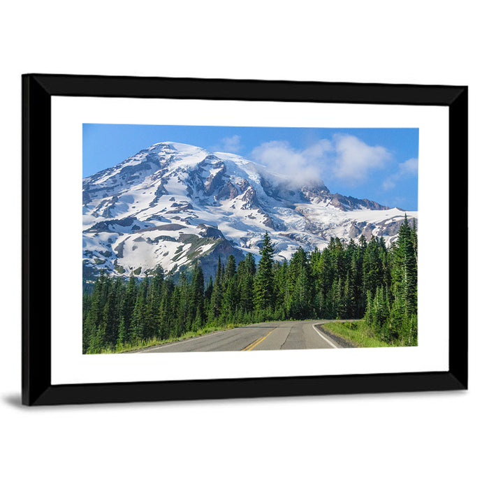 Road to Mount Rainier Wall Art as a framed print