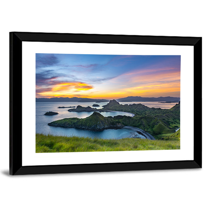 Padar Island Sunset, Labuan Bajo Wall Art as a framed print