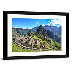 Machu Picchu In Peruvian Andes Mountains Wall Art