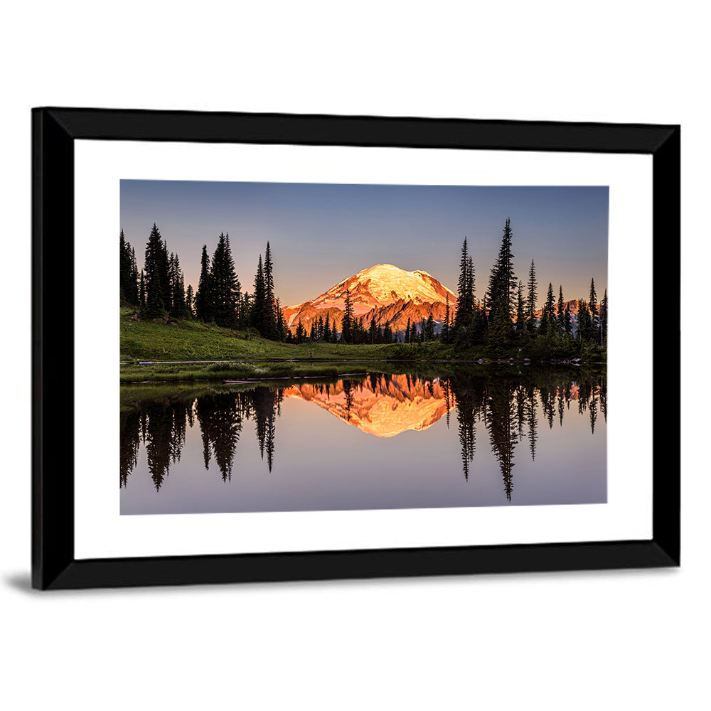 Mount Rainier From Tipsoo Lake Wall Art