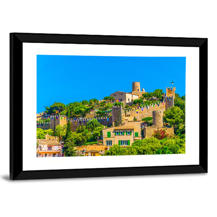 Capdepera Castle Hilltop View Wall Art as a framed print