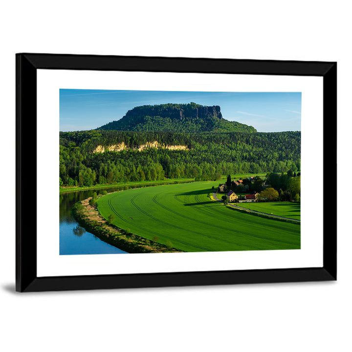 Lilienstein Mountain in Bad Schandau Wall Art