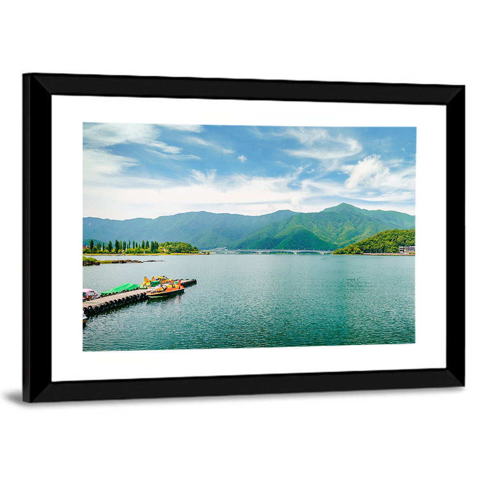 Lake Kawaguchi Mountain View Wall Art