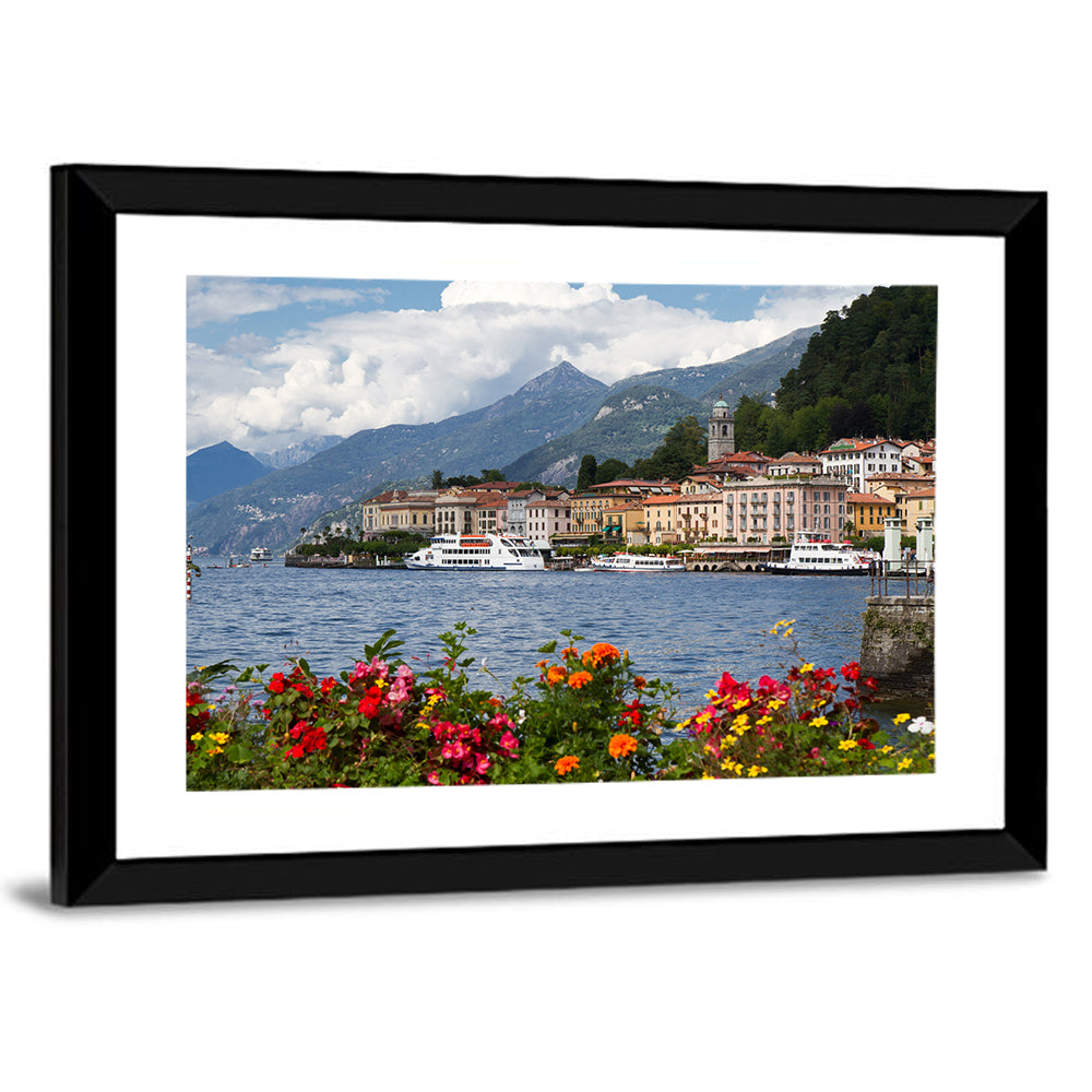 Bellagio Floral Shore Lake Como Wall Art