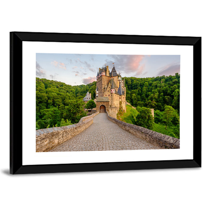 Eltz Castle at Dusk Wall Art as a framed print